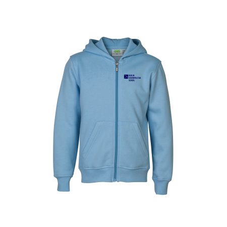 Hoodie mit Reißverschluss hellblau