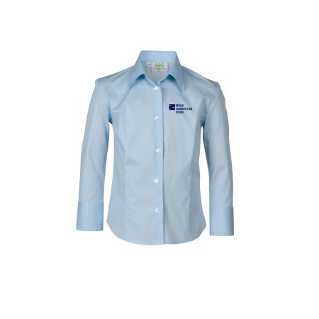 Bluse langarm hellblau