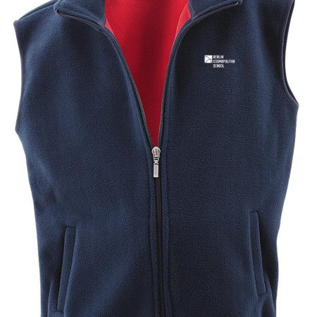 Fleeceweste dunkelblau/ rot