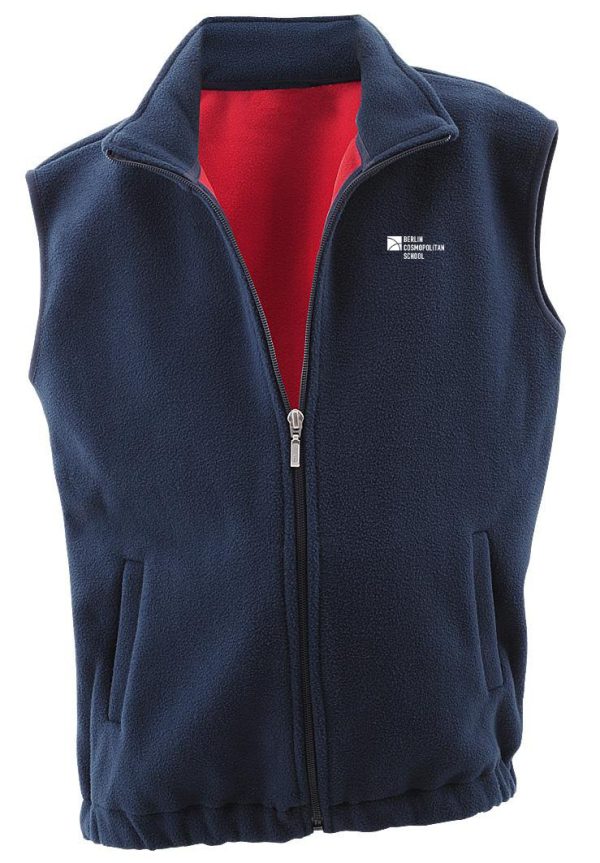 9_54500-141023COSMO-S_1104-1 Fleeceweste dunkelblau/ rot
